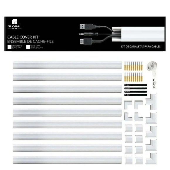 GLOBALTONE 150" WALL MOUNT WIRE COVER KITS - Picture 1 of 5